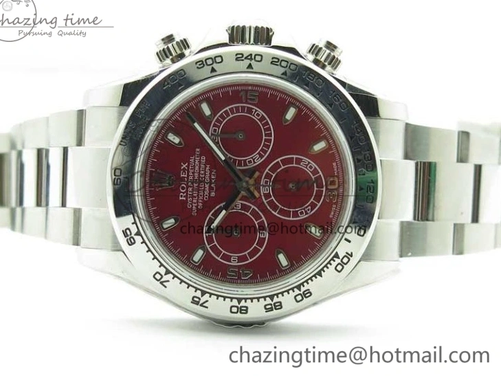 MiroTime 0116 Daytona 116520 SS UBF Best Edition Red Stick Markers Dial on SS Bracelet A Reliable 2951
